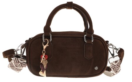 Ook-Leuk schoudertasje Milton - browny suede
