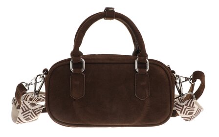 Ook-Leuk schoudertasje Milton - browny suede