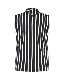 Lady Day Top Maud Black/Wool White stripe L24.380.2943