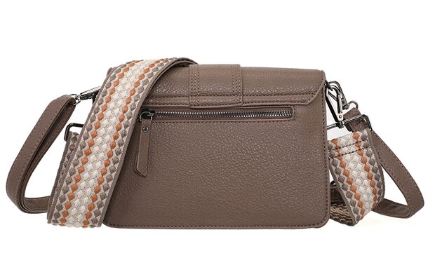 Ook-Leuk schoudertasje Rione - browny