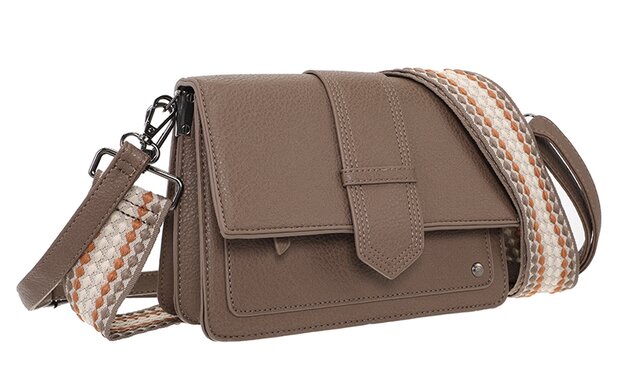 Ook-Leuk schoudertasje Rione - browny