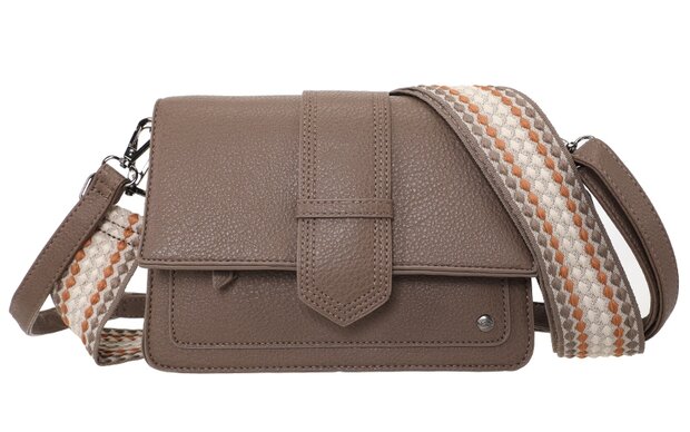 Ook-Leuk schoudertasje Rione - browny