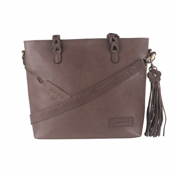 Bag2Bag schoudertas Noto - Grey/ Taupe