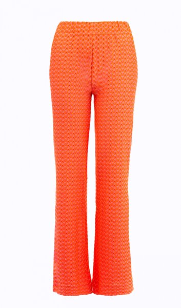 NED broek Madira - Gin Fizz Crincle Move - Jacquard Tricot