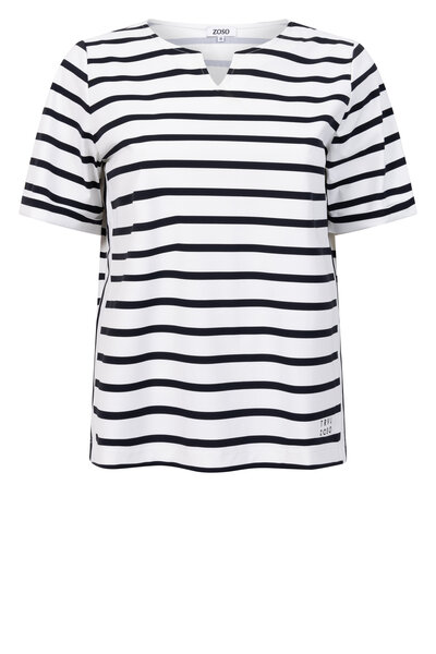 Zoso 253 Debby shirt  - White/Black