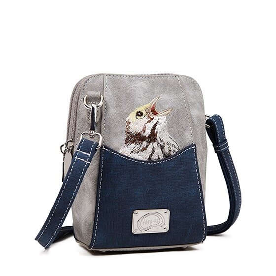 Hi-di-Hi little Paradise - schoudertas  - crossbody - grey/navy blue