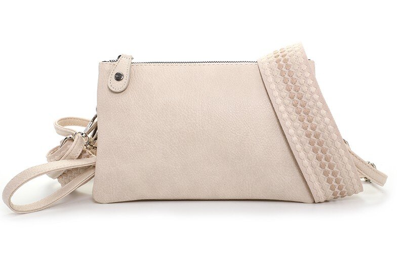 Ook-Leuk crossbody/ schoudertasje New York - naturel