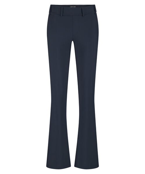 Lady Day Poppy bonded  flared broek travel - Blue(L21.275.2725)