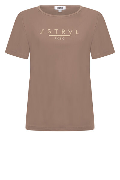 Zoso 254 Felicia Travel Top - Mocha
