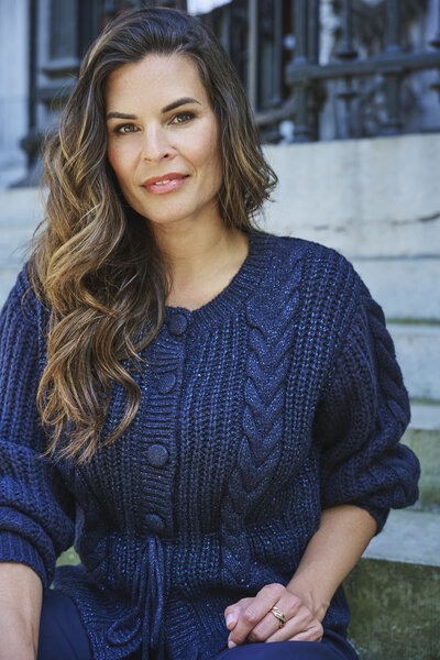 Zoso 254 Marloes Knitted Cardigan - Navy