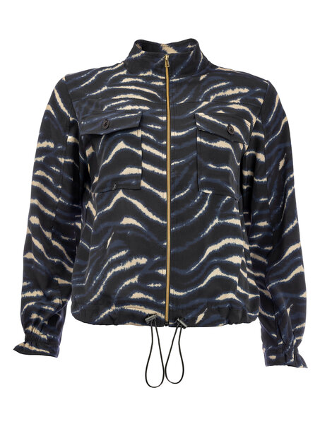 NED jacket Ruan-B-LS Estate Blue Sea Voyage Woven 25W1-SV002-01
