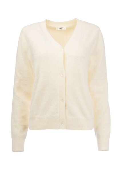 NED Fury Plain ecru LS-RMJ Furry Knit  