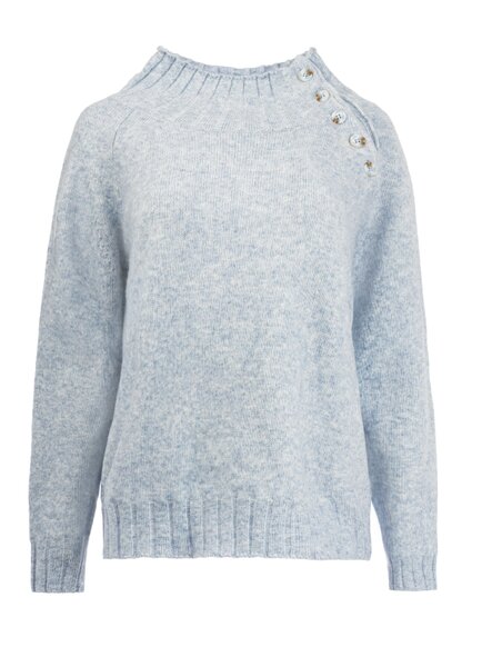 NED Wooler Marine Melange LS-RMJ Brei Melange