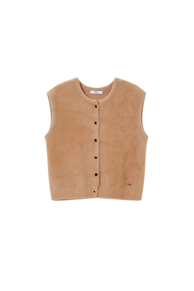 Vila Joy vest / gilet camel Isadora L-13-D