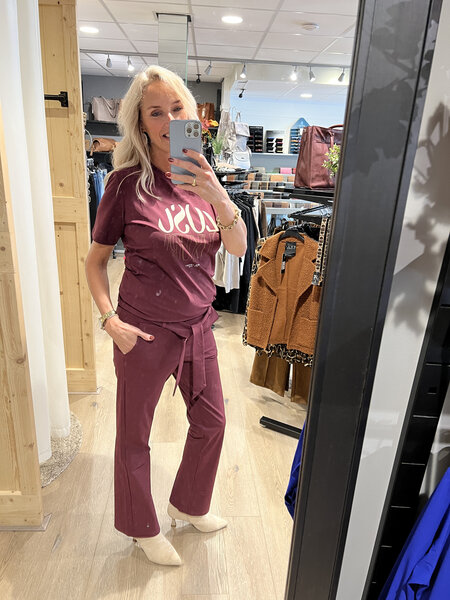 Zoso 255 Belle Travel Pants - Bordeaux