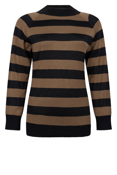 Zoso 255 Melanie sweater - black camel