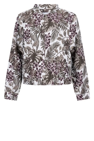 Zoso 255 Sandra Fancy Jacquard Jacket - offwhite-bordeaux