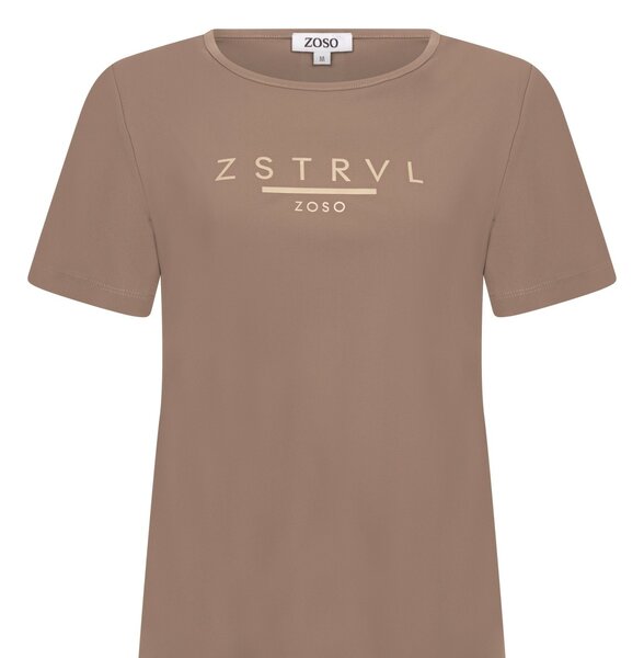 Zoso 254 Felicia Travel Top - Mocha