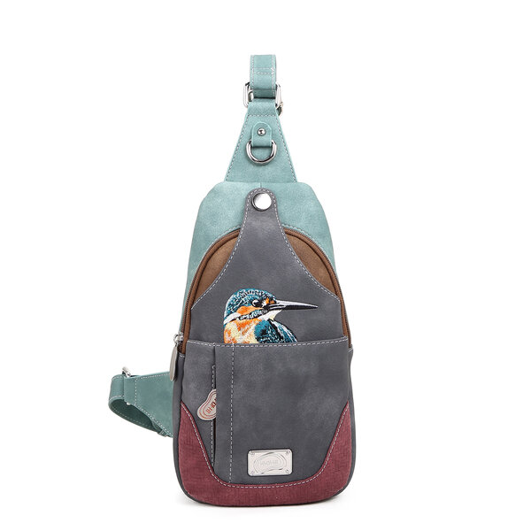 CL26 Carol Rugtas / crossbody aqua / dark grey