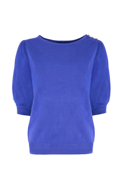 NED Shirt Dhalia - Royal blauw