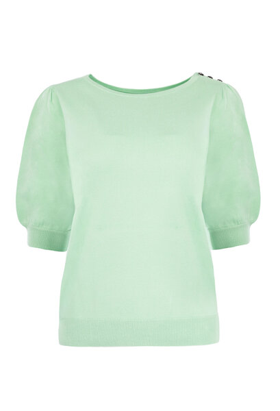 NED Shirt Dhalia - mint groen