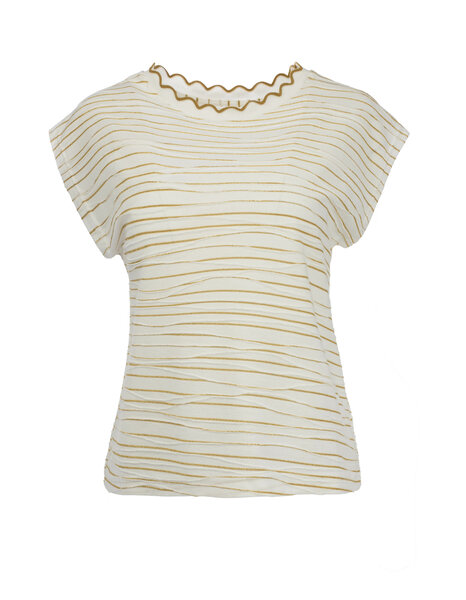 NED Lou SL Top Ecru Golden Waves