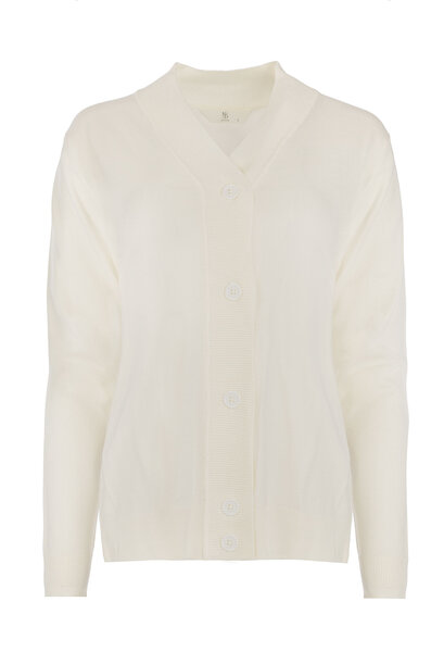 NED Douro vest LS - Ecru