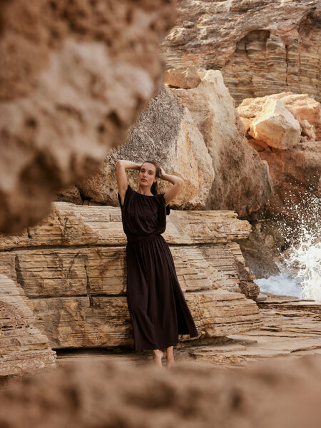 Lady Day Maxie dark brown top