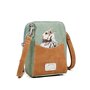 Hi-di-Hi little Paradise - schoudertas  - crossbody - l.blue/cognac