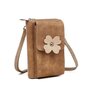 Hi-di-Hi Flying Flower - crossbody Bag/Wallet/Phone Bag - Brown