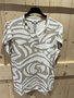 Zoso 253 Claudia shirt -  Sand/White