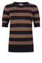 Zoso 254 Cloe Knitted Sweater - Navy-Mocha