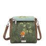 Hi-di-Hi tas  TT03 Tweet schoudertas groen, bruin, aqua