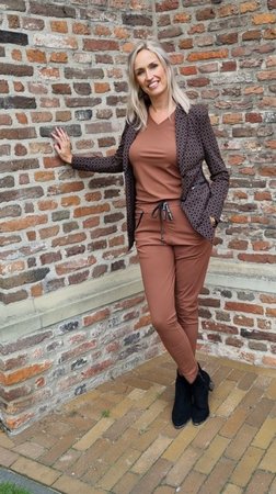 My Pashion travel pant Tiz broek - tobacco