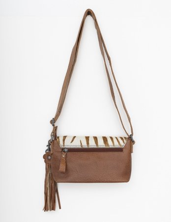 Bag2Bag - Dames schoudertas Jaca - cognac / zebra