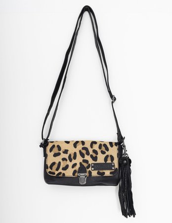 Bag2Bag - Dames schoudertas Jaca - Zwart / leopard