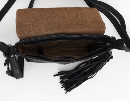 Bag2Bag - Dames schoudertas Jaca - Zwart / leopard