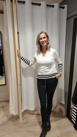 Mooij trui off white