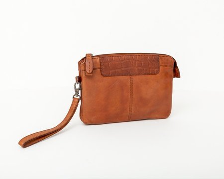 Bag2Bag - Dames clutch / schoudertas Mora - cognac