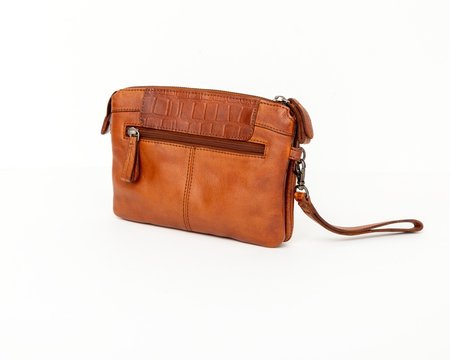 Bag2Bag - Dames clutch / schoudertas Mora - cognac
