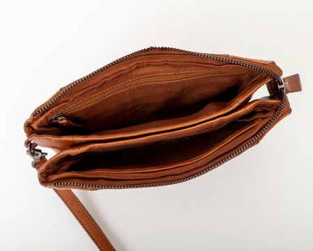 Bag2Bag - Dames clutch / schoudertas Mora - cognac