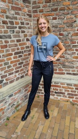 Elvira travel trouser Marissa broek - Zwart