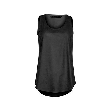 Crème de la Crème top loose fit black vintage leather 841