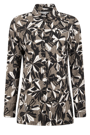 Zoso printed travel blouse Bianca sand black 221