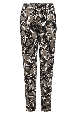 Zoso printed travel pant Janine sand black 221