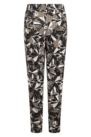 Zoso printed travel pant Janine sand black 221
