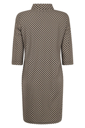 Zoso printed travel dress Judith sand black 221