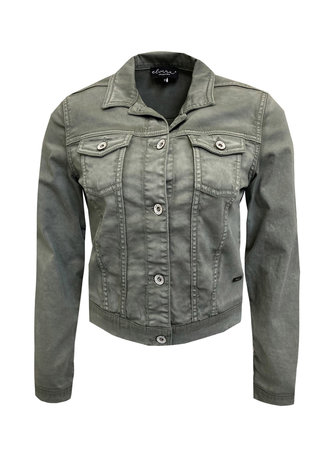 Elvira jeans jacket Tamar sage green
