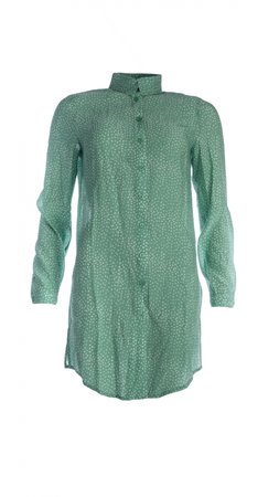 NED blouse Lian woven flakes - mint