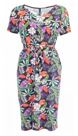 NED Jurk Debby - tropical print